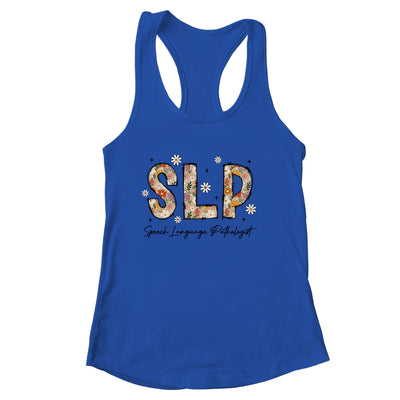 Speech Therapy Retro Flower Speech Language Pathologist SLP Shirt & Tank Top | siriusteestore