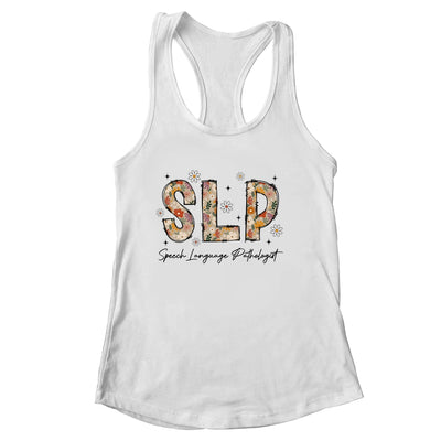 Speech Therapy Retro Flower Speech Language Pathologist SLP Shirt & Tank Top | siriusteestore