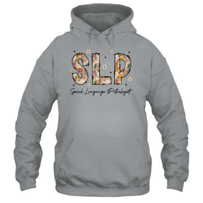 Speech Therapy Retro Flower Speech Language Pathologist SLP Shirt & Tank Top | siriusteestore