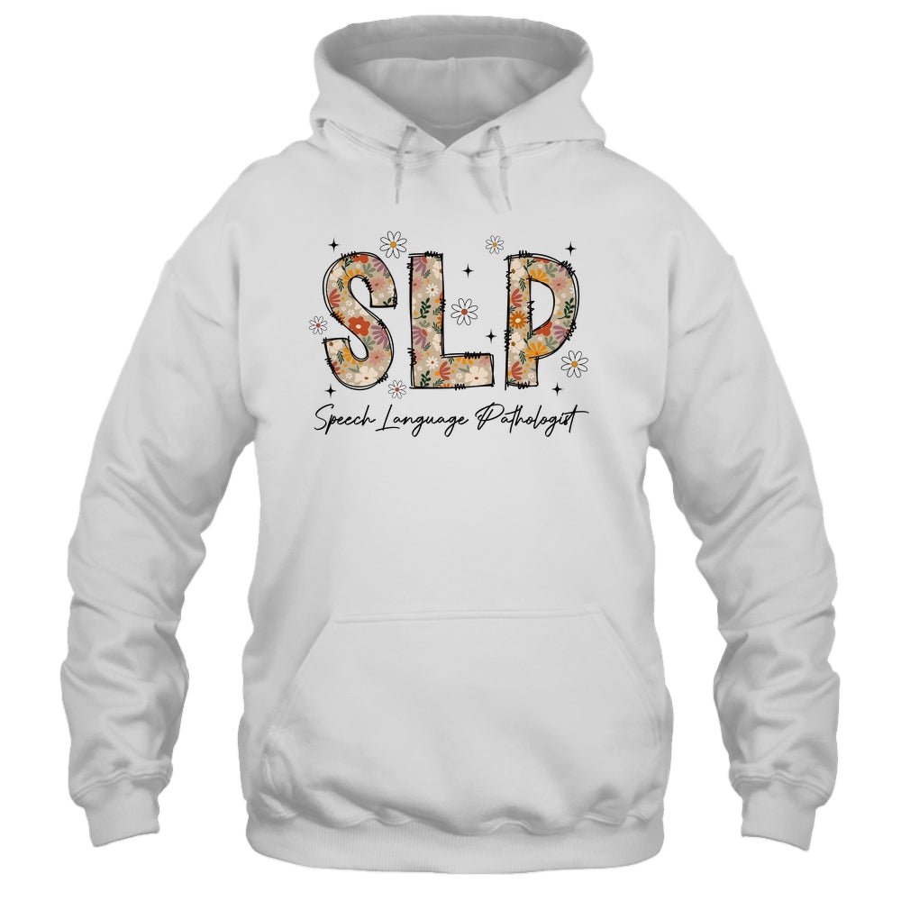 Speech Therapy Retro Flower Speech Language Pathologist SLP Shirt & Tank Top | siriusteestore