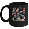 Speech Therapy Retro Groovy Language Pathologist Therapist Mug | siriusteestore