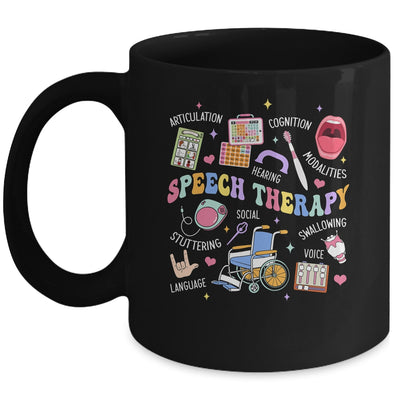 Speech Therapy Retro Groovy Language Pathologist Therapist Mug | siriusteestore