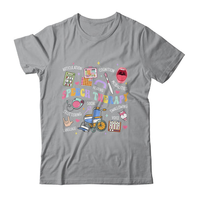 Speech Therapy Retro Groovy Language Pathologist Therapist Shirt & Tank Top | siriusteestore