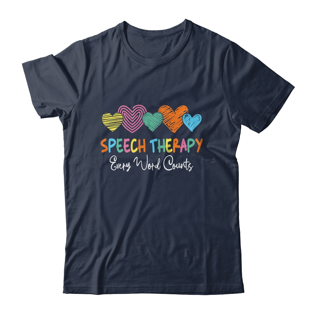 Speech Therapy Speech Language Pathologist Every Word Counts Shirt & Tank Top | siriusteestore