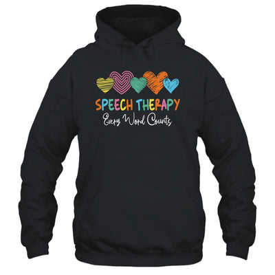 Speech Therapy Speech Language Pathologist Every Word Counts Shirt & Tank Top | siriusteestore