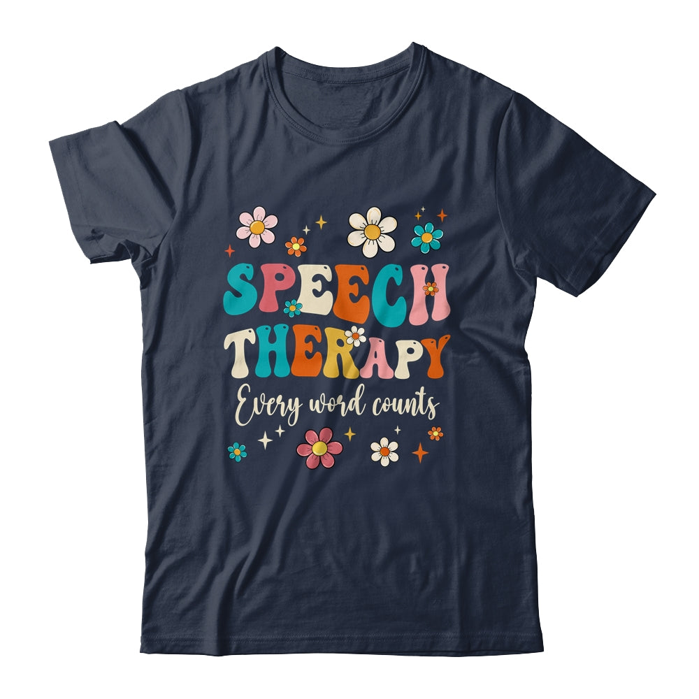 Speech Therapy Speech Language Pathologist SLP Groovy Shirt & Tank Top | siriusteestore