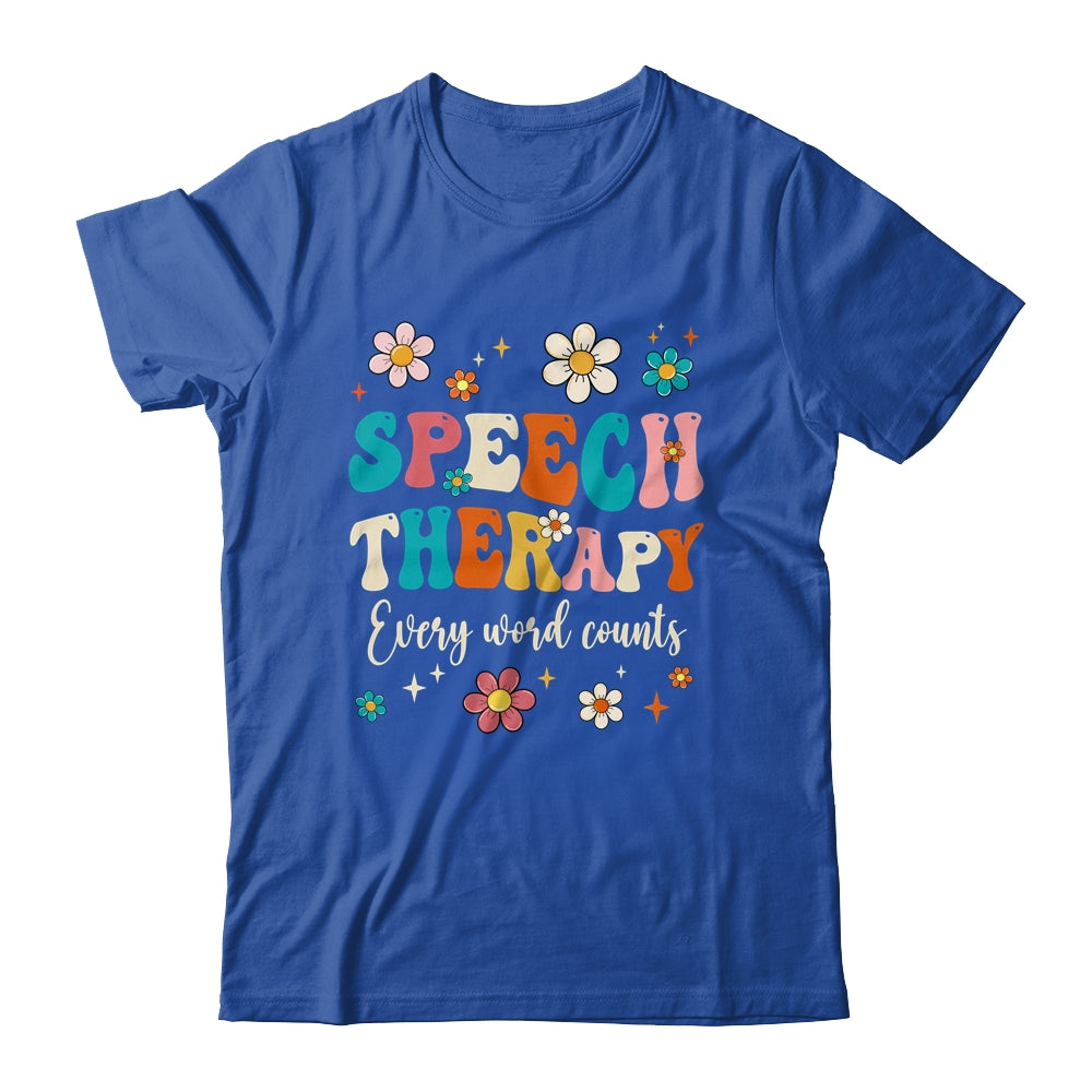 Speech Therapy Speech Language Pathologist SLP Groovy Shirt & Tank Top | siriusteestore