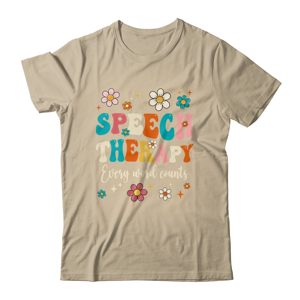 Speech Therapy Speech Language Pathologist SLP Groovy Shirt & Tank Top | siriusteestore
