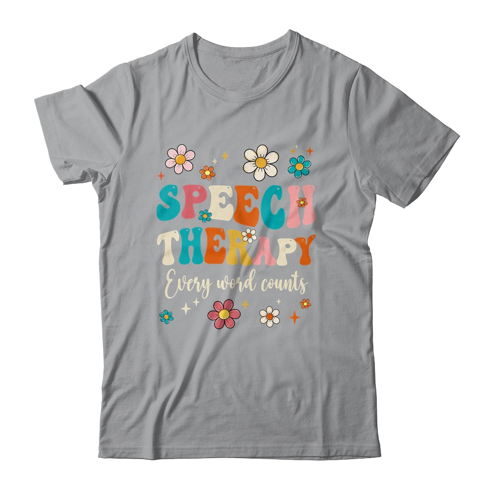 Speech Therapy Speech Language Pathologist SLP Groovy Shirt & Tank Top | siriusteestore