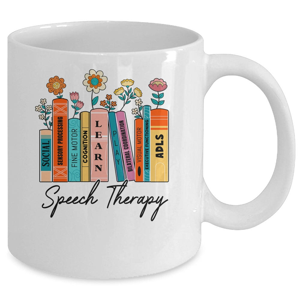 Speech Therapy Wildflowers SLP Speech Language Pathologist Mug | siriusteestore