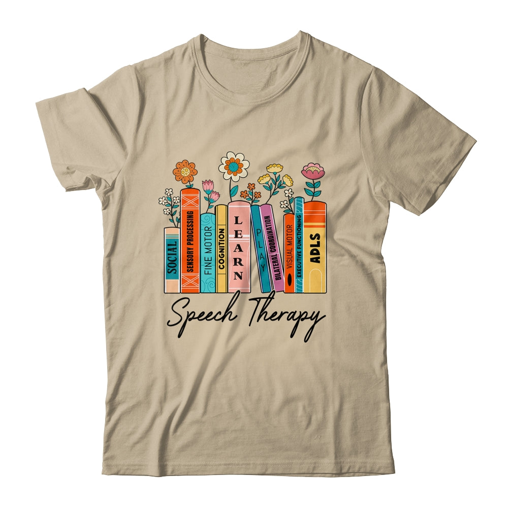Speech Therapy Wildflowers SLP Speech Language Pathologist Shirt & Tank Top | siriusteestore