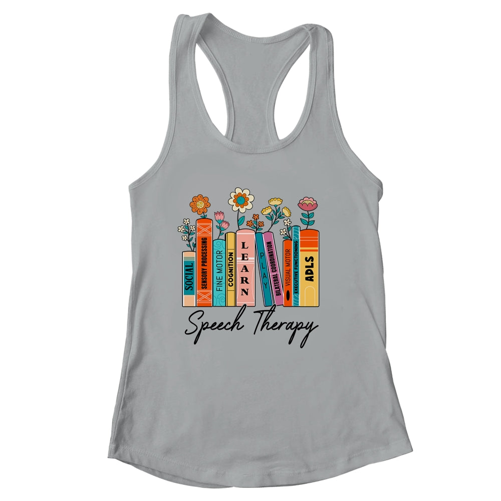 Speech Therapy Wildflowers SLP Speech Language Pathologist Shirt & Tank Top | siriusteestore