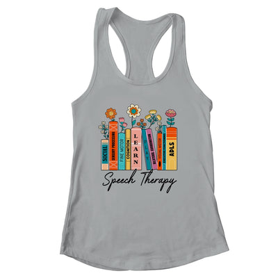 Speech Therapy Wildflowers SLP Speech Language Pathologist Shirt & Tank Top | siriusteestore