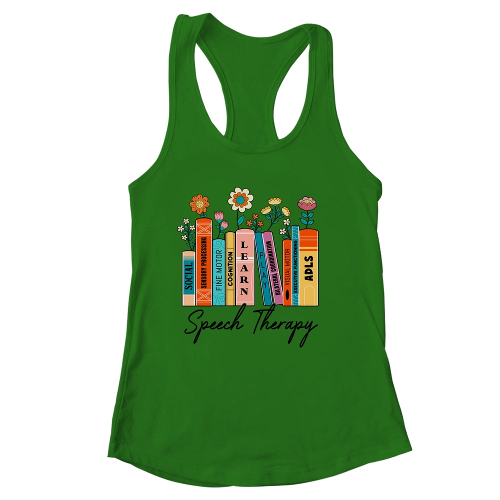 Speech Therapy Wildflowers SLP Speech Language Pathologist Shirt & Tank Top | siriusteestore