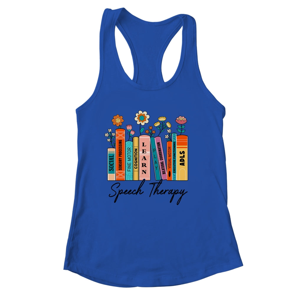 Speech Therapy Wildflowers SLP Speech Language Pathologist Shirt & Tank Top | siriusteestore