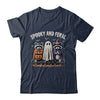 Spooky And Feral Halloween Cute Ghost Raccoon Trick Or Treat Shirt & Hoodie | siriusteestore
