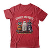 Spooky And Feral Halloween Cute Ghost Raccoon Trick Or Treat Shirt & Hoodie | siriusteestore