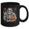 Spooky Bigfoot Skeleton Halloween Costume Pumpkin Boys Mens Mug | siriusteestore