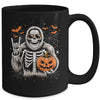 Spooky Bigfoot Skeleton Halloween Costume Pumpkin Boys Mens Mug | siriusteestore
