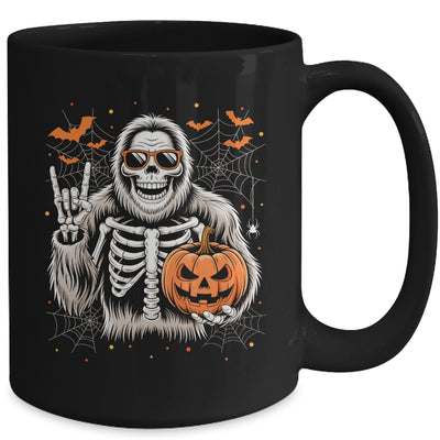Spooky Bigfoot Skeleton Halloween Costume Pumpkin Boys Mens Mug | siriusteestore