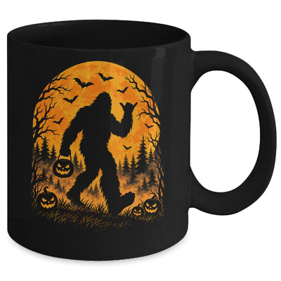 Spooky Halloween Bigfoot Pumpkin Funny Sasquatch Halloween Mug | siriusteestore