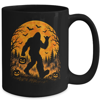 Spooky Halloween Bigfoot Pumpkin Funny Sasquatch Halloween Mug | siriusteestore