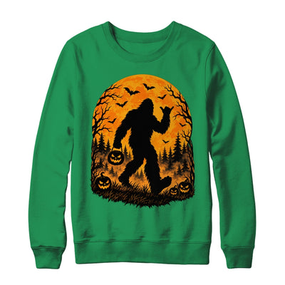 Spooky Halloween Bigfoot Pumpkin Funny Sasquatch Halloween Shirt & Sweatshirt | siriusteestore