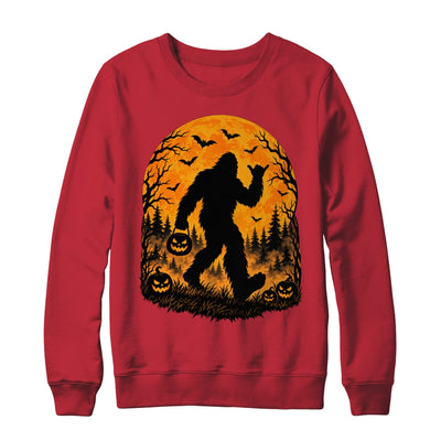 Spooky Halloween Bigfoot Pumpkin Funny Sasquatch Halloween Shirt & Sweatshirt | siriusteestore