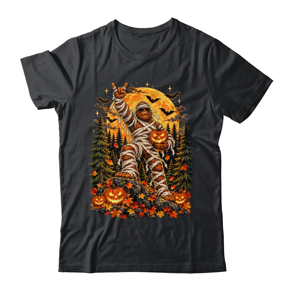 Spooky Halloween Bigfoot Pumpkin Funny Sasquatch Men Boy Shirt & Sweatshirt | siriusteestore
