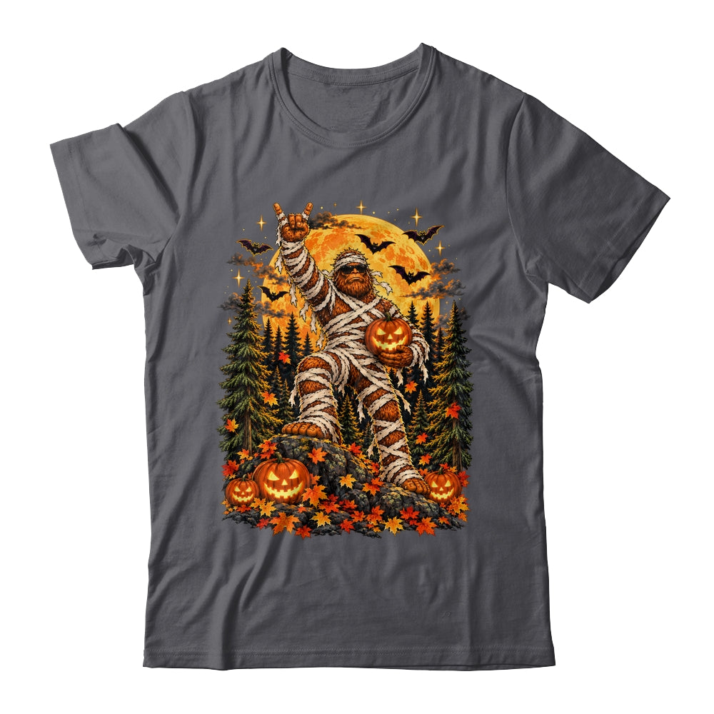 Spooky Halloween Bigfoot Pumpkin Funny Sasquatch Men Boy Shirt & Sweatshirt | siriusteestore