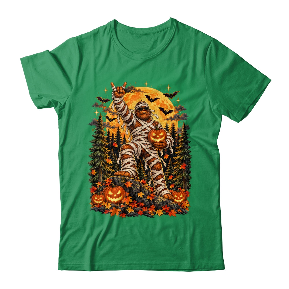 Spooky Halloween Bigfoot Pumpkin Funny Sasquatch Men Boy Shirt & Sweatshirt | siriusteestore