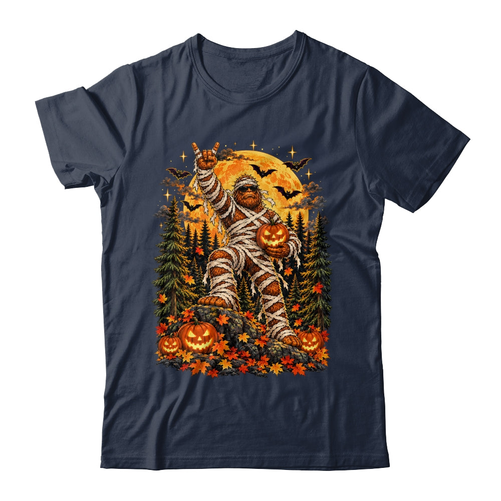 Spooky Halloween Bigfoot Pumpkin Funny Sasquatch Men Boy Shirt & Sweatshirt | siriusteestore