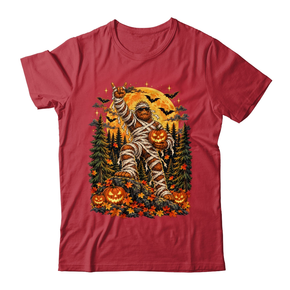 Spooky Halloween Bigfoot Pumpkin Funny Sasquatch Men Boy Shirt & Sweatshirt | siriusteestore