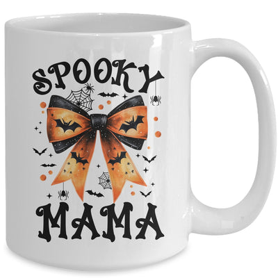 Spooky Mama Coquette Bow Halloween Spooky Season For Women Mug | siriusteestore