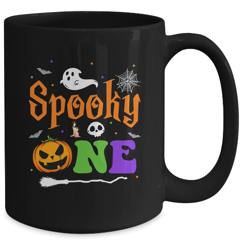 Spooky One Boy Halloween 1st Birthday Matching Family Mug | siriusteestore