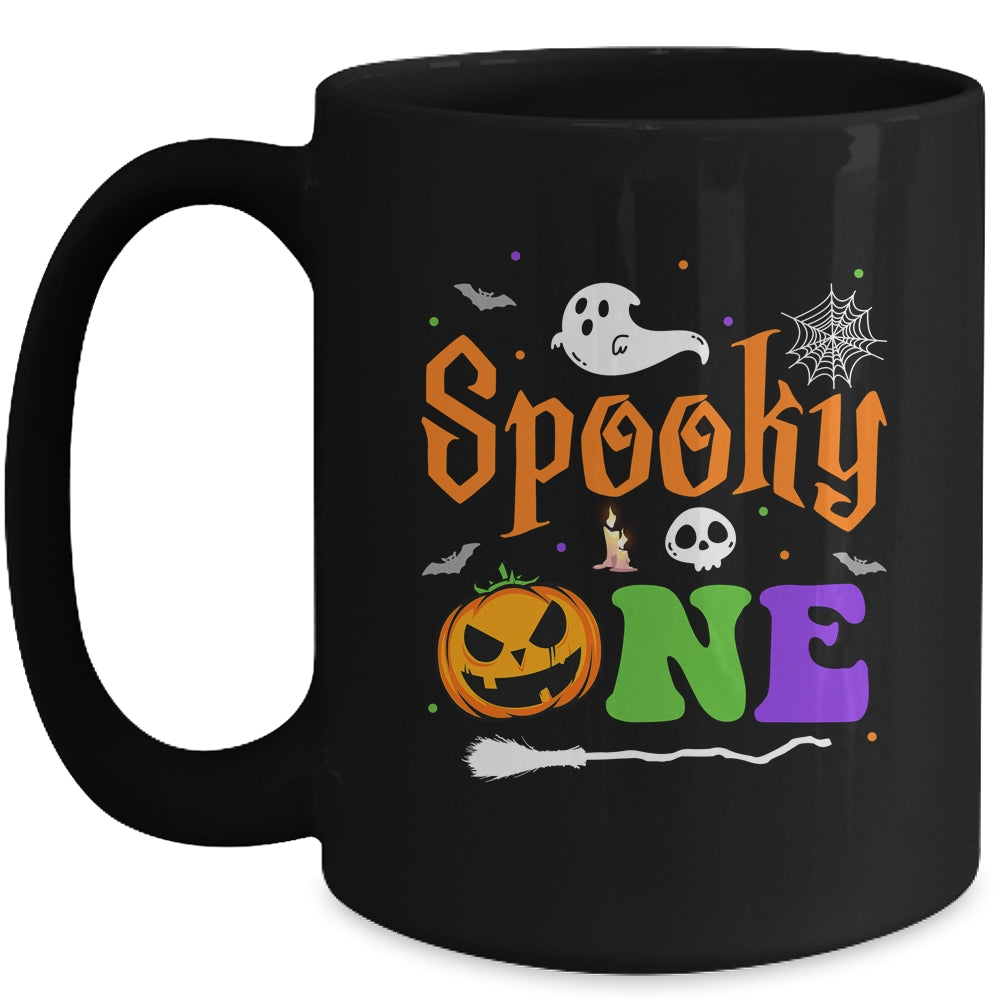 Spooky One Boy Halloween 1st Birthday Matching Family Mug | siriusteestore