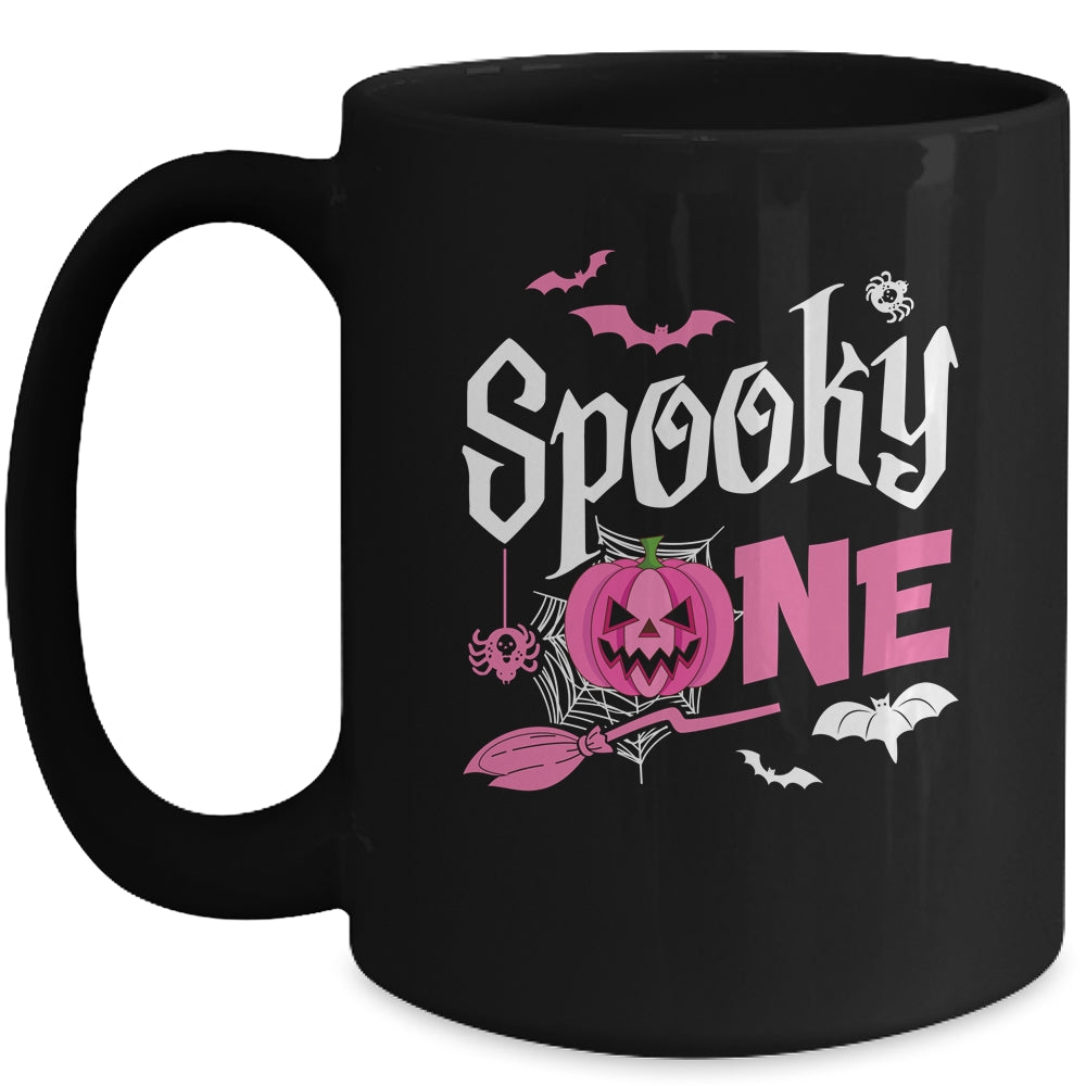 Spooky One Girl Halloween 1st Birthday Matching Family Mug | siriusteestore