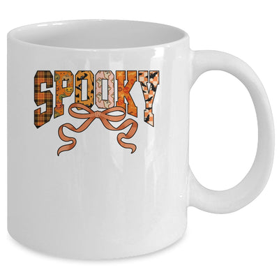 Spooky Season Coquette Halloween Retro Fall Pumpkin Girl Mug | siriusteestore
