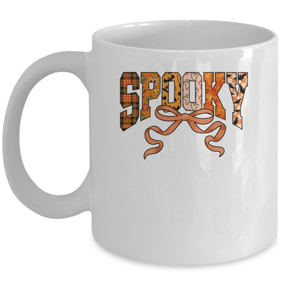 Spooky Season Coquette Halloween Retro Fall Pumpkin Girl Mug | siriusteestore