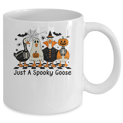 Spooky Season Goose Halloween Just A Spooky Goose Funny Cute Mug | siriusteestore