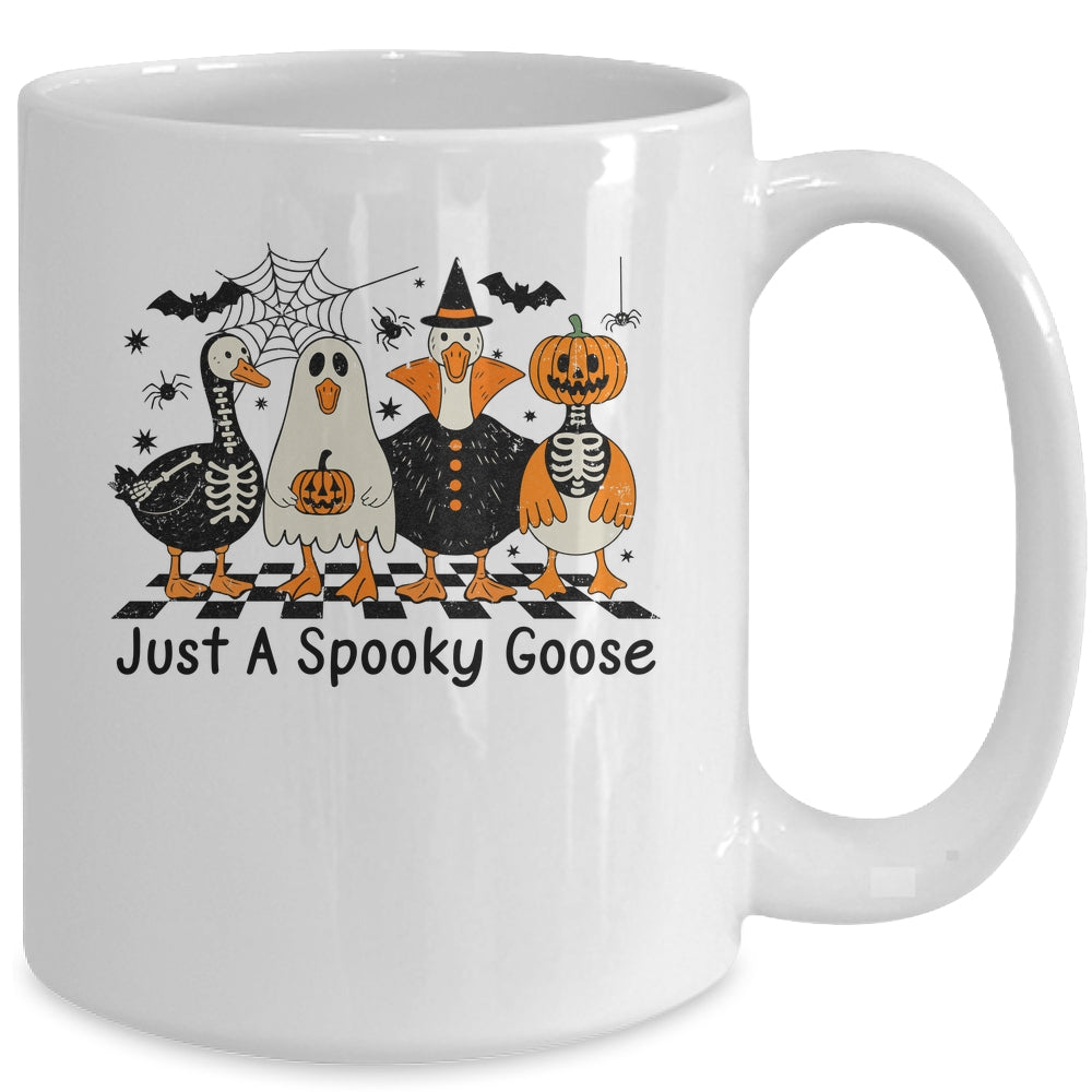 Spooky Season Goose Halloween Just A Spooky Goose Funny Cute Mug | siriusteestore