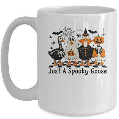 Spooky Season Goose Halloween Just A Spooky Goose Funny Cute Mug | siriusteestore