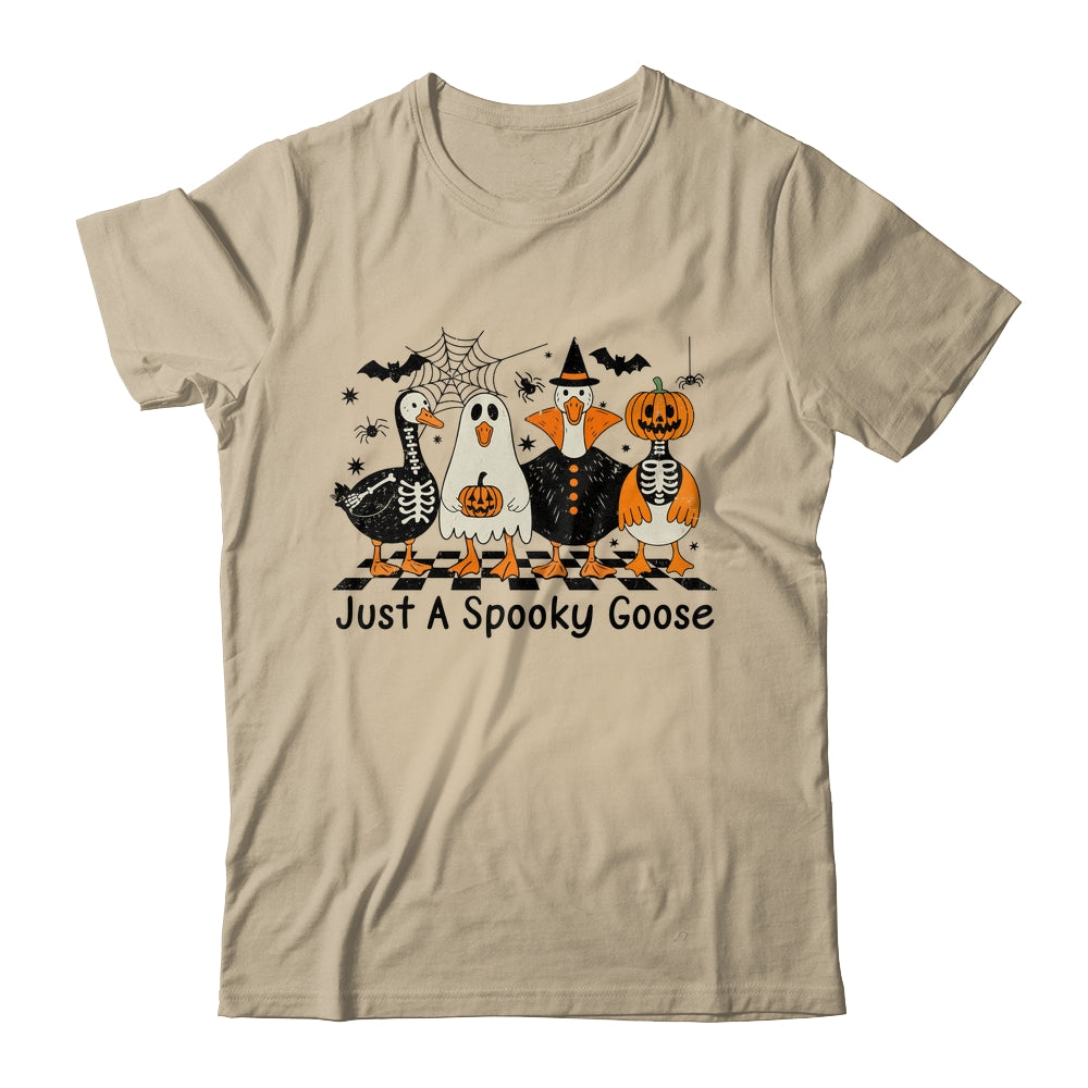 Spooky Season Goose Halloween Just A Spooky Goose Funny Cute Shirt & Sweatshirt | siriusteestore
