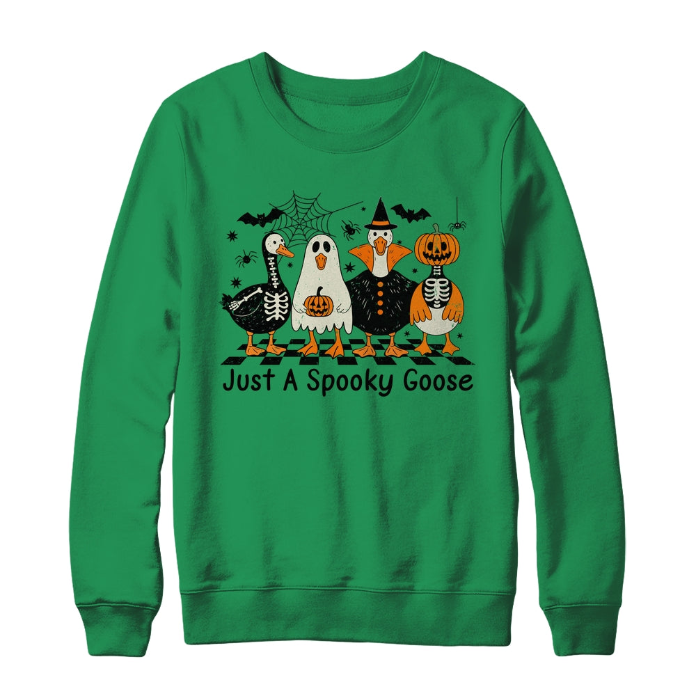 Spooky Season Goose Halloween Just A Spooky Goose Funny Cute Shirt & Sweatshirt | siriusteestore