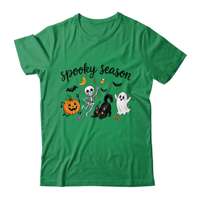 Spooky Season Halloween Cute Ghost Skeleton Cat Pumpkin Shirt & Sweatshirt | siriusteestore