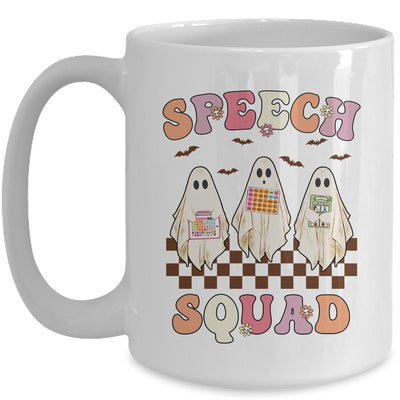 Spooky Season Halloween Speech Therapy Squad Cute Ghosts SLP Mug | siriusteestore