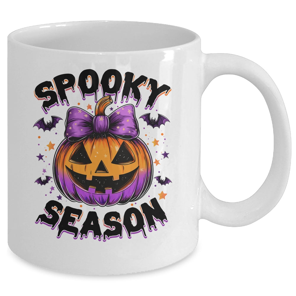 Spooky Season Retro Halloween Pumpkin Halloween Design Mug | siriusteestore