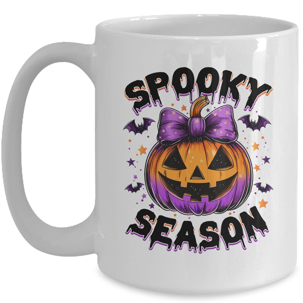 Spooky Season Retro Halloween Pumpkin Halloween Design Mug | siriusteestore