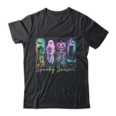 Spooky Season Vintage Halloween Ghost Cat Horror Movie Women Shirt & Sweatshirt | siriusteestore