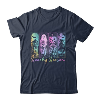Spooky Season Vintage Halloween Ghost Cat Horror Movie Women Shirt & Sweatshirt | siriusteestore